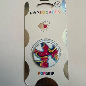 PopSocket PopGrip - Colorful Rainbow Design Retro Rainbow